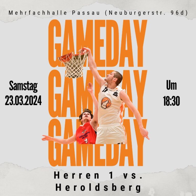 Mehr über den Artikel erfahren Am kommenden Wochenende spielen am Samstag die 1. Herren um 18:30 Uhr in Passau gegen den TuSpo Heroldsberg.